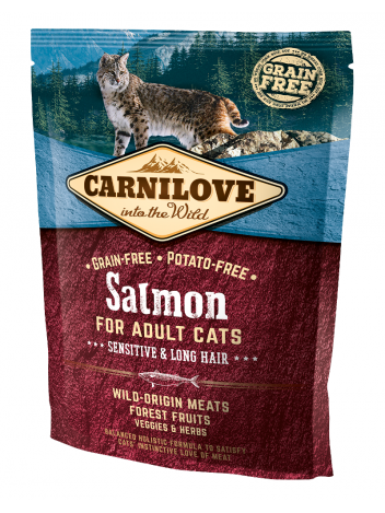 Carnilove Cat Salmon Sensitive & Long Hair - 0,4kg