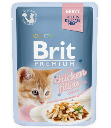 Brit Premium Kitten Chicken Fillets w sosie 85g