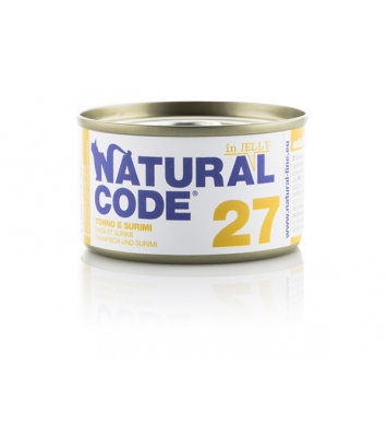 Natural Code Cat 27 Tuna and surimi in jelly 85g