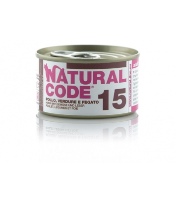 Natural Code Cat 15 Chicken, vegetables and liver 85g