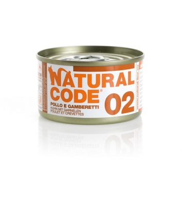 Natural Code Cat 02 Chicken and shrimp 85g