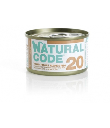 Natural Code Cat 20 Tuna, beans and seaweeds 85g