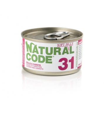 Natural Code Cat 31 Chicken and carrots in jelly 85g