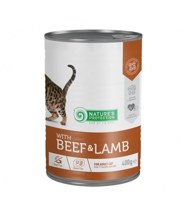 Nature's Protection Adult Cat Beef & Lamb 400g