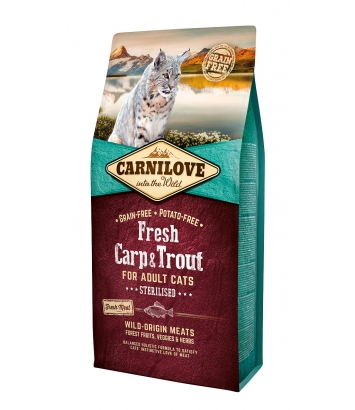 Carnilove Fresh Carp & Trout Sterilised for Adult 6kg