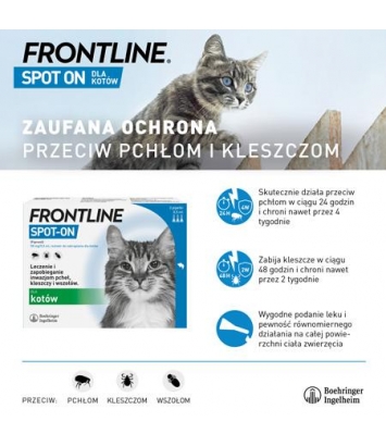 Frontline Krople Spot On dla kotów