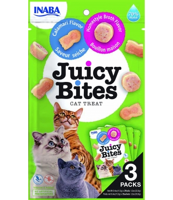 Churu Cat Juicy Bites Homestyle & Calamari  33g
