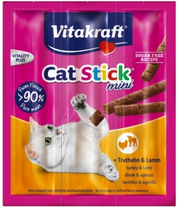 Vitakraft Cat-Stick Mini - indyk i baranina