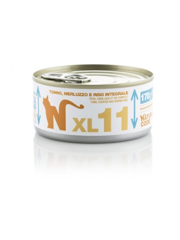 Natural Code Cat XL11 tuna, codfish and brown rice 170g