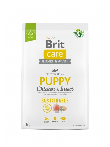 Brit Care Dog Sustainable Puppy Chicken & Insect 3kg