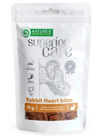Nature's Protection Superior Care Rabbit Heart Bites 75g