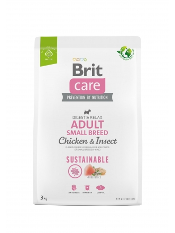 Brit Care Dog Sustainable Adult Small Chicken & Insect 3kg