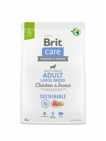 Brit Care Dog Sustainable Adult Large Chicken & Insect 3kg