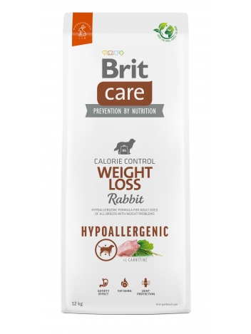 Brit Care Dog Hypoallergenic Weight Loss Rabbit 12kg
