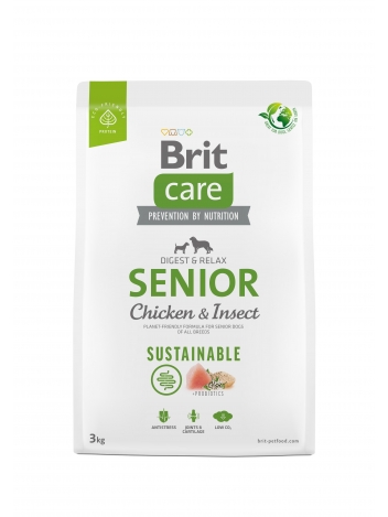 Brit Care Dog Sustainable Senior Chicken & Insect 3kg