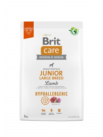 Brit Care Dog Hypoallergenic Junior Large Breed Lamb 3kg