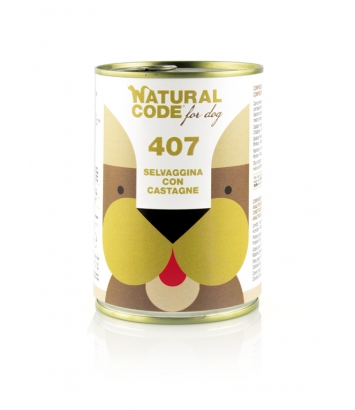 Natural Code DOG 407 game with chestnuts 400g