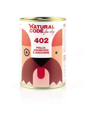 Natural Code DOG 402 chicken, couscous and zucchini  400g