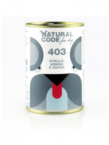 Natural Code DOG 403 veal, herring and pumpkin 400g