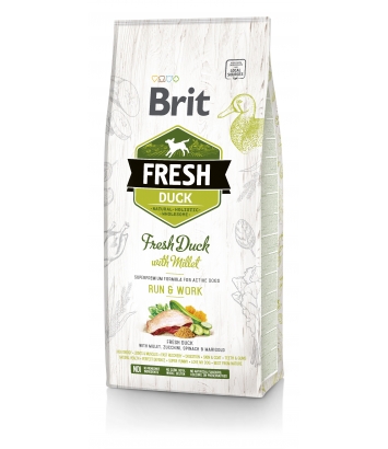 Brit Fresh Duck & Millet Run & Work - 12kg