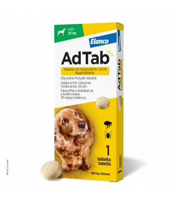 AdTab tabletka na kleszcze i pchły dla psa (>11-22kg)