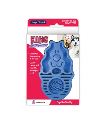 Dog ZoomGroom Boysenberry L Kong