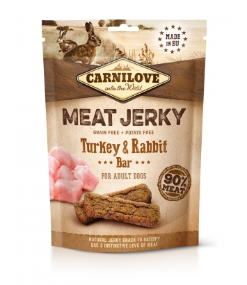 Carnilove Jerky Turkey & Rabbit Bar 100g