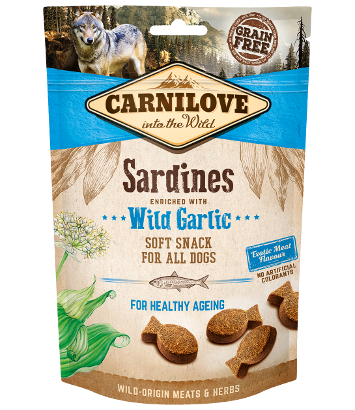 Carnilove Soft Snack Sardines & Garlic - 200g