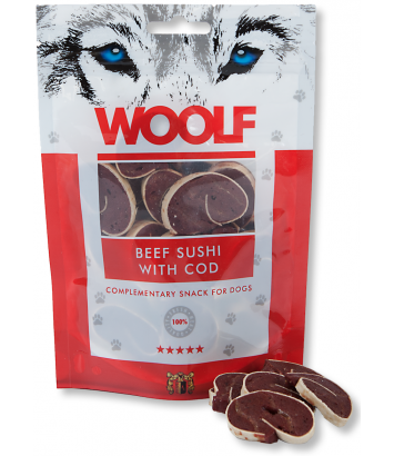 Woolf Beef Sushi With Cod 100g