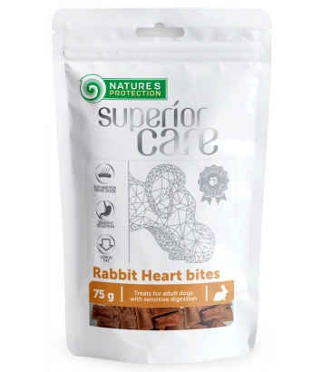 Nature's Protection Superior Care Rabbit Heart Bites 75g