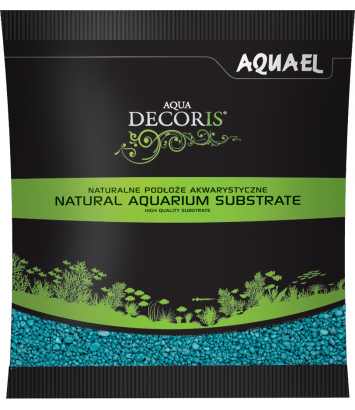 Żwirek Aqua Decoris 2-3mm turkusowy 1kg