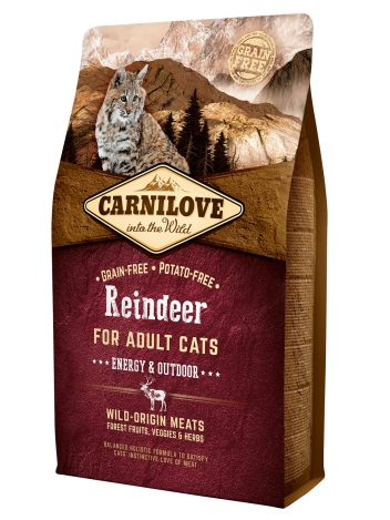 Carnilove Cat Reindeer Energy & Outdoor - 2kg