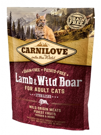 Carnilove Cat Lamb & Wild Boar Sterilised - 0,4kg