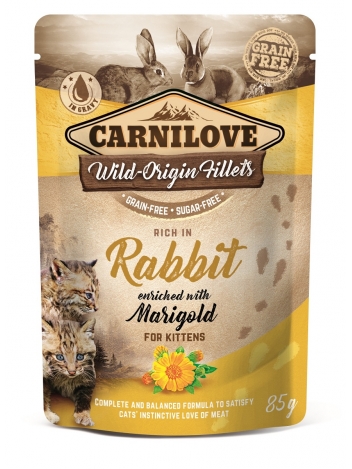 Carnilove Cat Rabbit & Marigold Kitten 85g