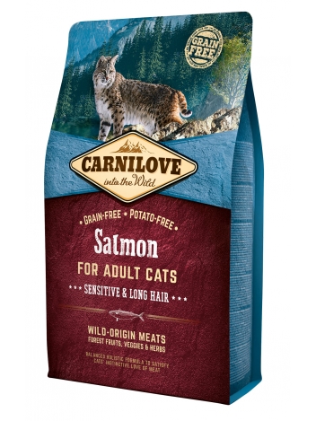 Carnilove Cat Salmon Sensitive & Long Hair - 2kg