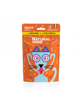 Natural Code Snack Steril Cat with Red Meat 60g