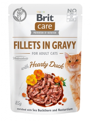 Brit Care Cat Fillets in Gravy Duck 85g