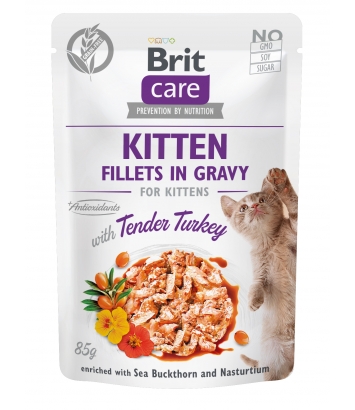 Brit Care Kitten Fillets in Gravy Turkey 85g
