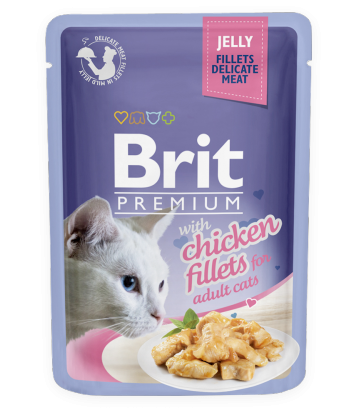 Brit Premium Cat Adult Chicken Fillets w galaretce 85g