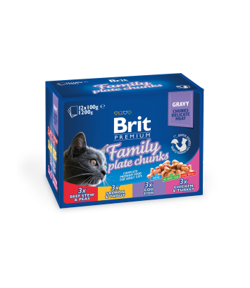 Brit Premium Family plate chunks 12x100g