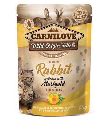 Carnilove Cat Rabbit & Marigold Kitten 85g