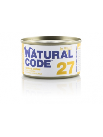Natural Code Cat 27 Tuna and surimi in jelly 85g