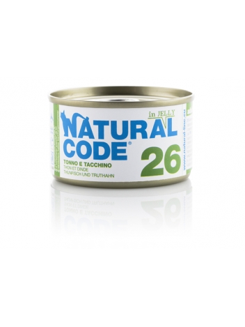 Natural Code Cat 26 Tuna and turkey in jelly 85g