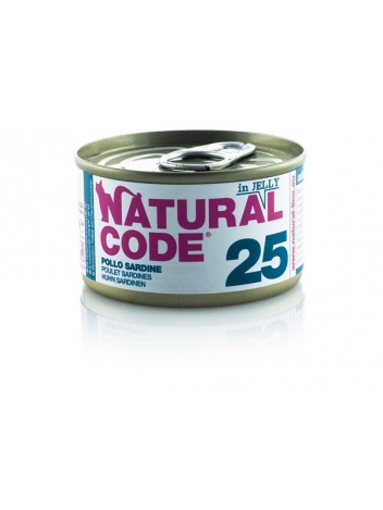 Natural Code Cat 25 Chicken and sardines in jelly 85g