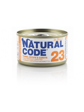 Natural Code Cat 23 Tuna, potatoes and carrots in jelly 85g