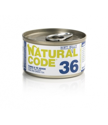 Natural Code Cat 36 Tuna and green tea 85g