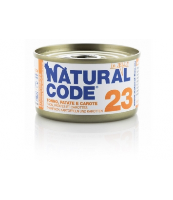 Natural Code Cat 23 Tuna, potatoes and carrots in jelly 85g