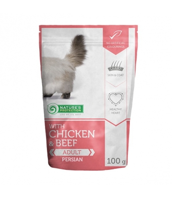 Nature's Protection Adult Chicken & Beef Persian 100g