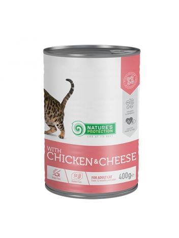 Nature's Protection Adult Cat Chicken & Cheese 400g