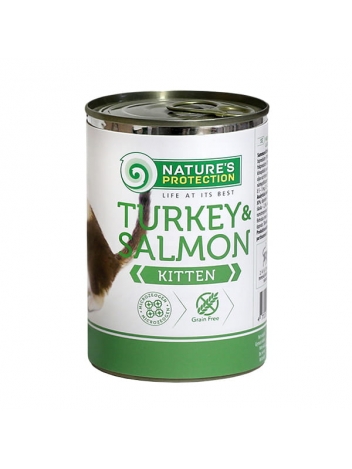 Nature's Protection Kitten Turkey & Salmon 400g